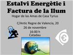 LAgncia Energtica de la Ribera organitza a Catadau un Taller Gratut dEstalvi Energtic i Factura de la Llum