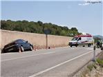 Una herida grave en un accidente de trfico ocurrido esta maana entre Alzira y Corbera