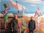 Juan Antonio Llopis restaura en la seua totalitat un mural de lany 1964 a Sueca