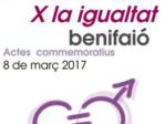 Actes commemoratius 8 de mar 2017 amb el lema 'X la Igualtat' a Benifai