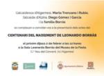 Algemes i Alzira commemoren el centenari del naixement de lescultor Leonardo Borrs
