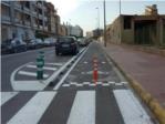 Algemes millora el carril bici de l'avinguda de la Generalitat