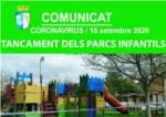 Almussafes tanca tots els parc infantils, pistes de petanca i skate pel COVID-19