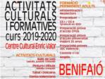 Benifai programa una mplia oferta d'activitats culturals i formatives per al curs 2019/2020