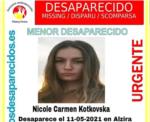 Busquen a una menor desapareguda a Alzira des del dia 11 de maig
