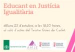 Carlet acoge la presentacin del proyecto 'Educando en Justicia Igualitaria'