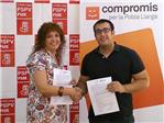 Daniel Carbonell (Comproms) i Neus Garrigues (PSPV-PSOE) signen un acord d'investidura a La Pobla