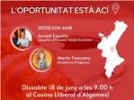 Desdejuni del PSPV-PSOE dAlgemes amb el conseller Arcadi Espaa i lalcaldessa Marta Trenzano