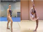 Destacada actuaci de les gimnastes de Sueca Cora i Gyselle Serrano