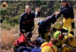 Els bombers van rescatar al Realenc dAlzira a un home que practicava espeleologia