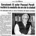 El grupo de teatro gora de Carcaixent defiende el honor y el buen nombre de Pascual Peralt