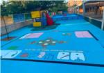 El pati del CEIP Almassaf d'Almussafes estrena jocs pintats en el sl