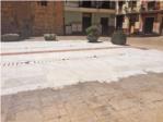 El PP de Alzira denuncia la 'chapuza' realizada en la limpieza del pavimento de la fuente de la Plaza de la Constitucin
