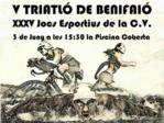 El prximo sbado 3 de junio Benifai acoge el V Triatln