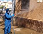 Els agricultors dAlberic finalitzen les desinfeccions desprs de ruixar els carrers amb ms de 2.000 litres