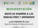 Els Populars de la Ribera Alta donen suport a la manifestaci del 14 de febrer en defensa del sector agrari