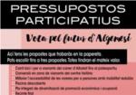 Es trien les propostes finalistes dels pressupostos participatius dAlgemes