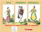 Espectacle de l'Escola de Danses de la Ribera amb la jota, el fandango i la seguidilla a Sueca