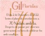 Gil Floristes Carcaixent presenta dem el seu espectacle floral '70 Nadals amb tu'