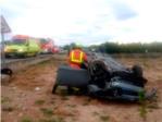 Greu accident de trnsit en la carretera CV-516 al terme d'Algemes