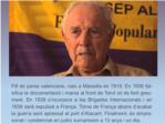 Hui dilluns el Brigadista Internacional Josep Almudver donar una conferncia a Carcaixent