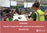 Humana Fundacin Pueblo para Pueblo recull 7 tones de roba usada el primer semestre de lany en Montserrat