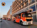 Incendi en una de les habitacions de la cinquena planta de lHospital de la Ribera