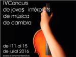 IV Concurs de Joves Intrprets de Msica de Cambra a Montserrat
