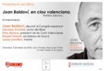 Joan Baldov presenta el llibre 'En clau valenciana' en l'Espai Joan Fuster a Sueca
