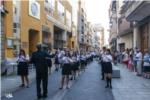La Banda Juvenil de lSMI Santa Ceclia de Cullera demostra com desfilar en temps de pandmia