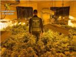La Gurdia Civil de Carcaixent det a 4 persones per cultiu, elaboraci i trfic de drogues en Castell i La Pobla Llarga