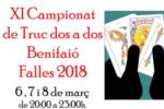 La Junta Local Fallera de Benifai convoca la XI edicin del Concurs de Truc