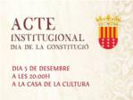 La Pobla Llarga celebra esta vesprada l'Acte Institucional del Dia de la Constituci