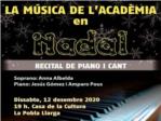 La Pobla Llarga celebrar el concert 'La Msica de l'Acadmia en Nadal'