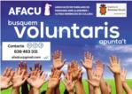 La Regidoria de Benestar Social de l'Ajuntament de Favara i Afacu solliciten voluntaris