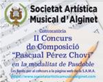 La SAM dAlginet convoca la segona edici del Concurs de Composici Pascual Prez Chov de pasdobles