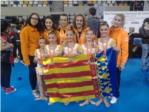 Las gimnastas alevines del Club Roquette Benifai consiguen la plata en la Copa de Espaa de Conjuntos