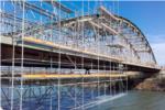 Les obres de rehabilitaci del pont de ferro Alfonso XIII de Fortaleny avancen