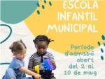 LEscola Infantil Municipal de Montserrat obre el perode dadmissi de sollicituds