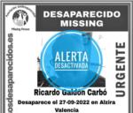 Localitzat el ve d'Alzira que estava desaparegut des del passat 27 de setembre