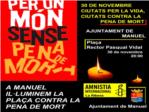 Manuel i ms de 2.000 ciutats del mn es manifesten contra la pena de mort