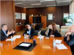Marta Trenzano, alcaldessa d'Algemes, es reunix amb el conseller d'Economia Rafael Climent