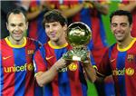 Messi, Xavi e Iniesta y sus controles mgicos de baln