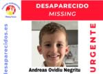 MXIMA DIFUSI | Busquen a un xiquet de cinc anys desaparegut des de l'11 de setembre a Castell