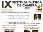 Poliny de Xquer celebra el seu IX Festival de Msica de Cambra aquest cap de semana