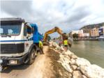 Ports refora l'escullera de protecci contra  inundacions a Cullera
