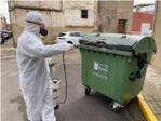 Riola desinfecta els contenidors urbans de fem i el Centre de Salut com a mesura preventiva de protecci enfront del COVID-19