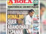 Ronaldo se considera vctima de una persecucin tributaria y quiere abandonar Espaa y el Real Madrid