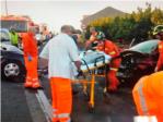 Una vecina de Carcaixent herida en un accidente de trfico en la carretera entre Favara y Llaur