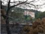 Alarma ayer por la tarde en Alzira por un incendio junto al hospital y el monasterio de Aiges Vives